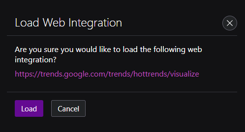 Web Integration Mode